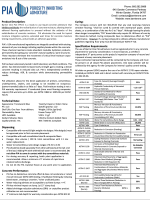 PIA Product Data Sheet_EXAMPLE